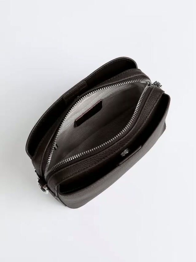 Сумка кросс-боди TERVOLINA, фактура зернистая, коринчевый — фото 1