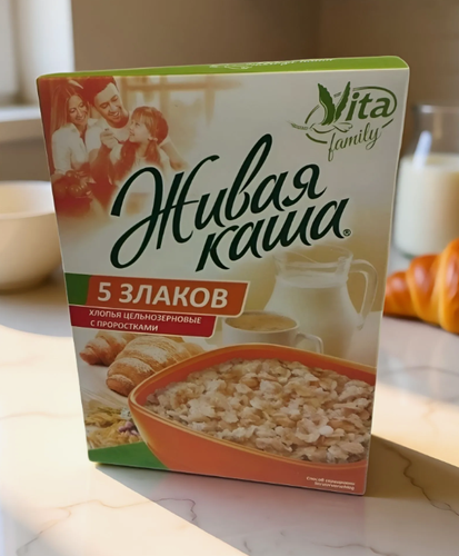 Изображение товара Vita Живая каша Каша 5 злаков из пророщенного зерна, 300 г, 1 уп.