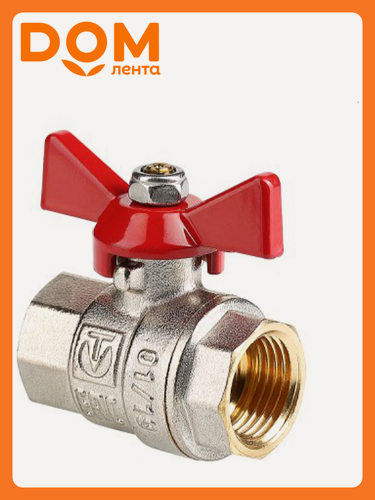 Изображение товара Кран шаровой латунь никелированный VALTEC Base AAV217005 3/4"