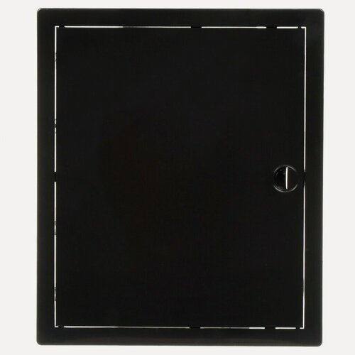 Изображение товара Люк-дверца ревизионная Viento 250х300 мм, пластик, черный цвет. Идеально для сантехники и вентиляции