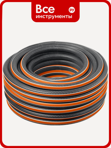 Изображение товара Поливочный шестислойный шланг Grinda Proline ultra 6 1/2", 50 м, 30 атм, двойное армирование 429009-1/2-50