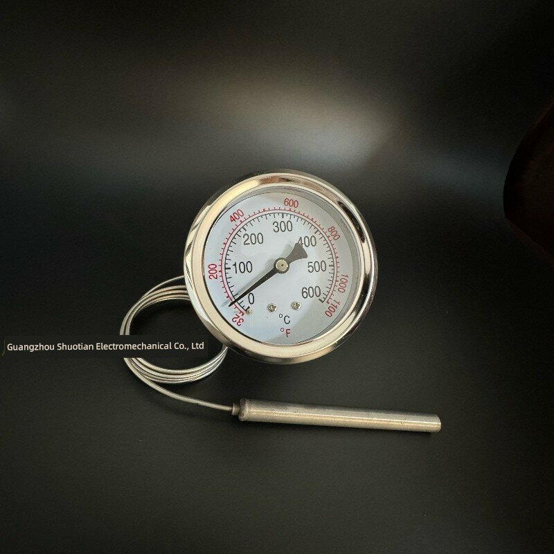 Нержавеющая сталь, циферблатный термометр для пиццерии, 600°C, точный измеритель температуры