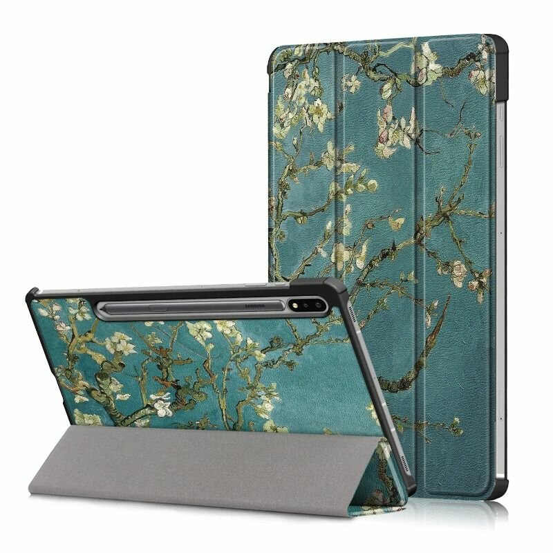 Чехол для планшета Samsung Galaxy Tab S7 Plus, S8 Plus 12.4 дюйма, искусственная кожа, магнитный
