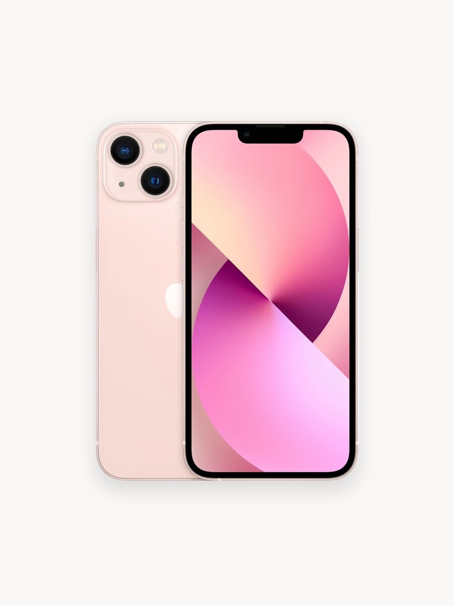 Смартфон Apple iPhone 13 256 ГБ, Dual: nano SIM + eSIM, розовый，NFC