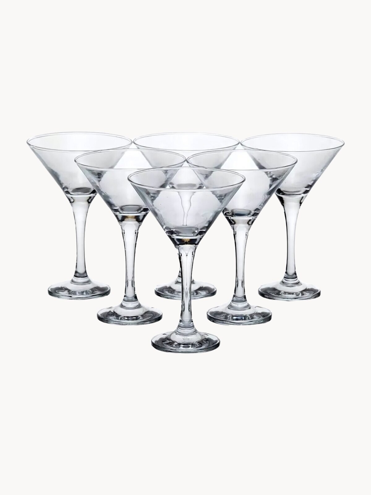 Набор бокалов Pasabahce "Bistro", для мартини и коктейлей, стекло, 190мл, 6шт