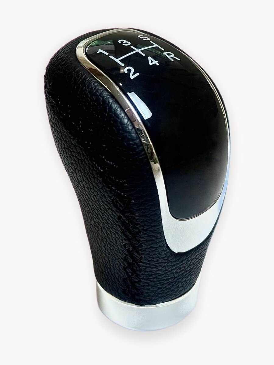 Ручка КПП "Волга", ABS-пластик, экокожа, механическая, для ГАЗ 3110/31105