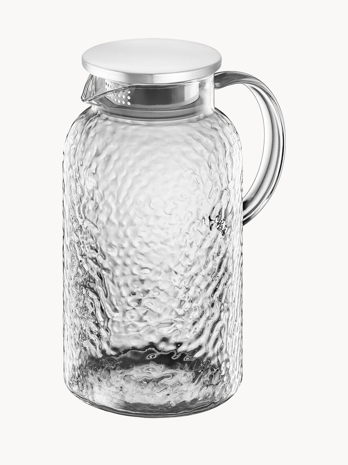 Кувшин 1,9 л Elan Gallery Crystal glass, 17х11,5х23,5 см, с металлической крышкой с силиконовым уплотнителем, стекло