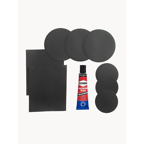 Ремкомплект для ремонта лодок ПВХ, матрасов, бассейнов, сапбордов, ватрушек и прочих изделий из ПВХ. Заплатки + клей водостойкий 30 мл.