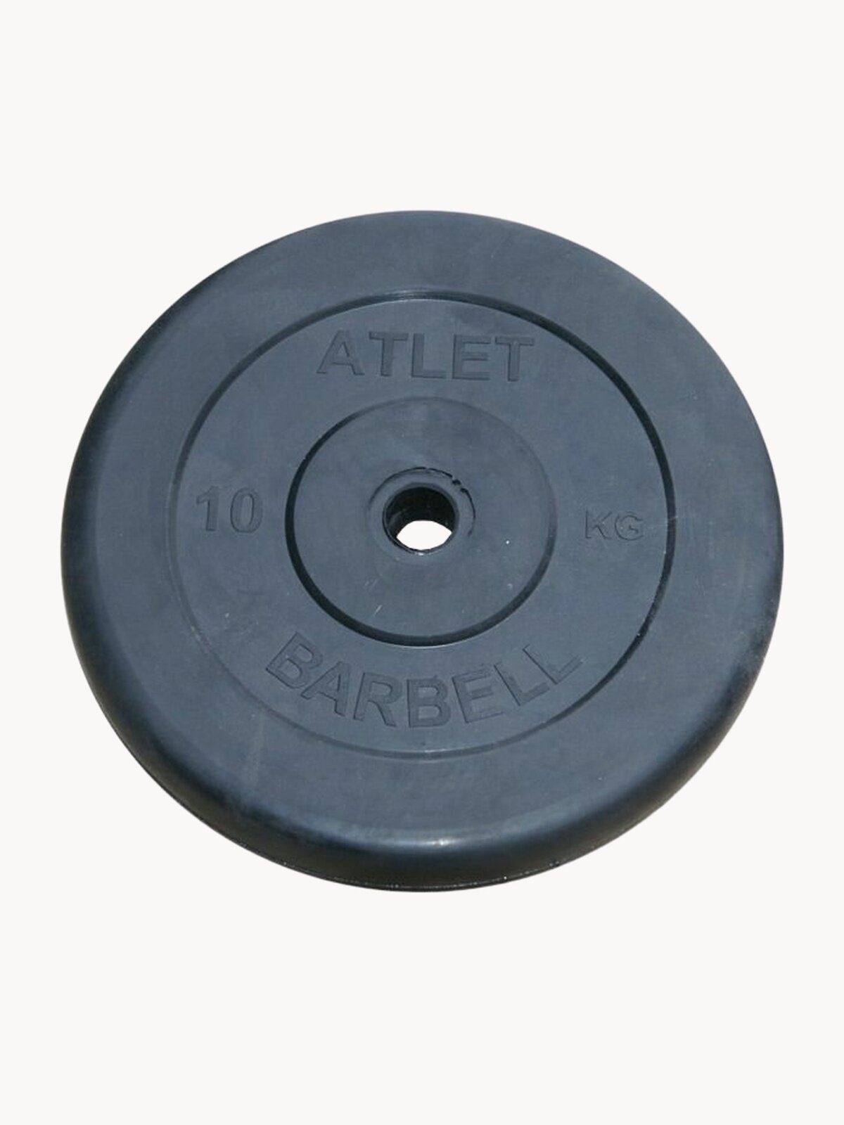 Диск обрезиненный BARBELL ATLET 10 кг / диаметр 26 мм