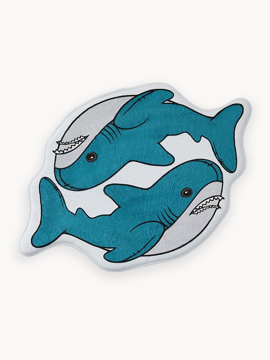 Коврик комнатный для ванной и дома в прихожую Акула игрушка