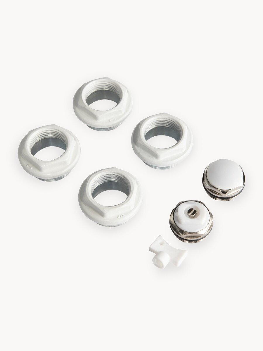 Монтажный комплект Royal Thermo, для радиаторов, сталь, настенный, 1 х 3/4", цвет белый