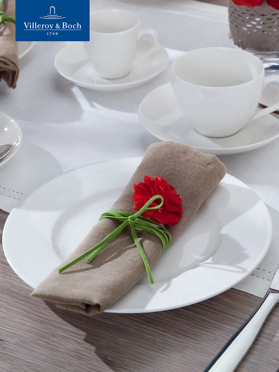 Тарелка плоская обеденная 27 см, Basic White VIVO, Villeroy & Boch Group, Премиум-Фарфор