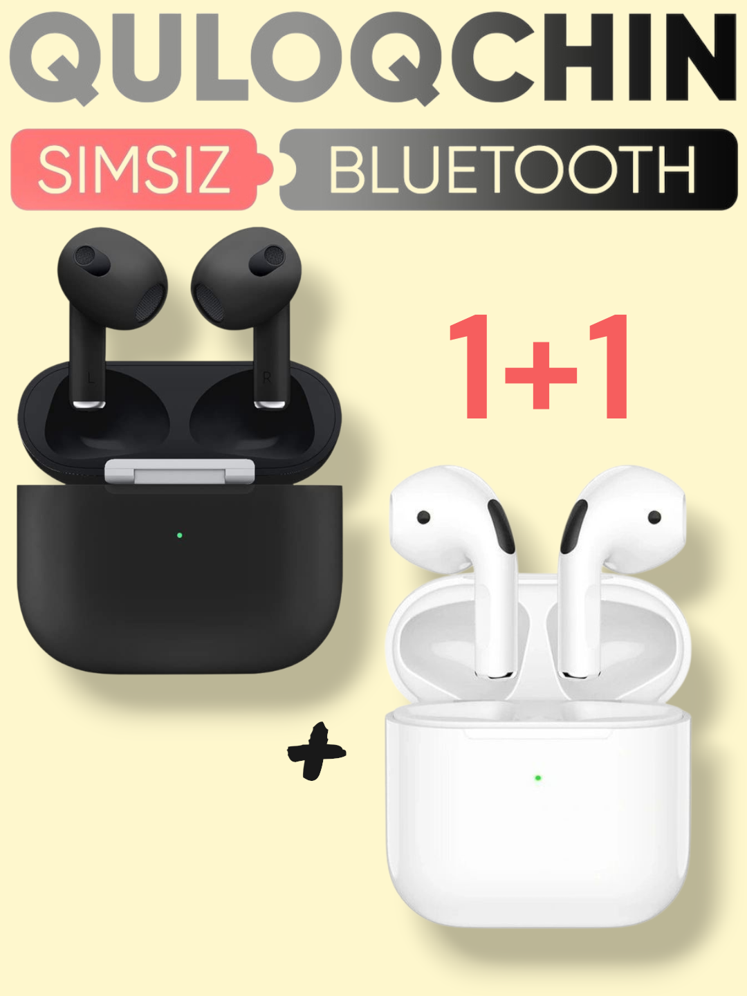 Беспроводные наушники Pro 5, Pro 2, Pods 3, для iPhone и Android 1+1