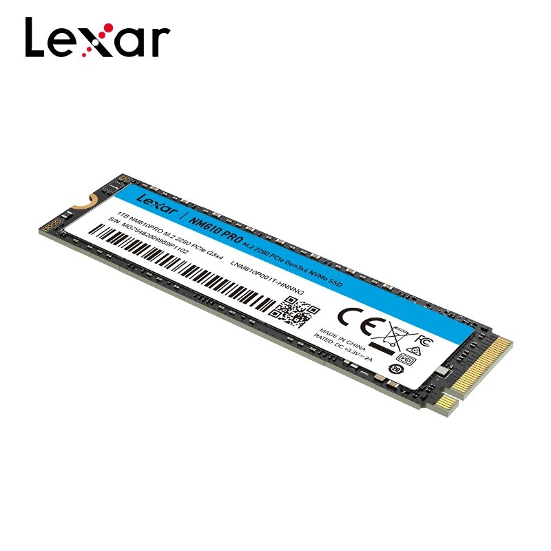 SSD накопитель Lexar "NM610 Pro", до 3300 Мб/с, 1 ТБ, M.2, NVMe — фото 1