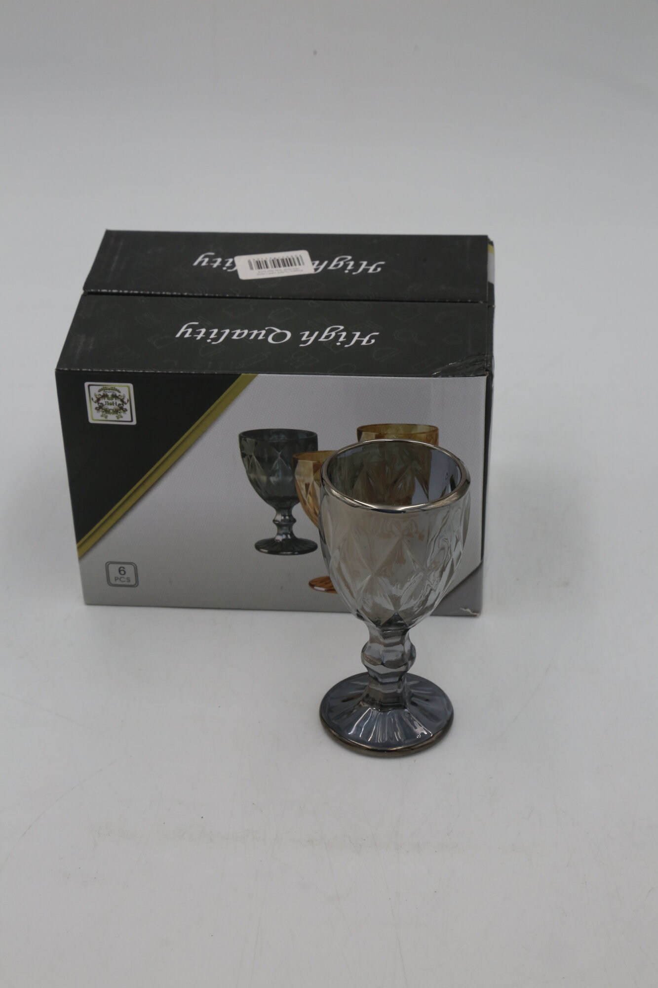 Рюмка GLASS WARE ADIZ WGH008-Grey 6шт 6х16