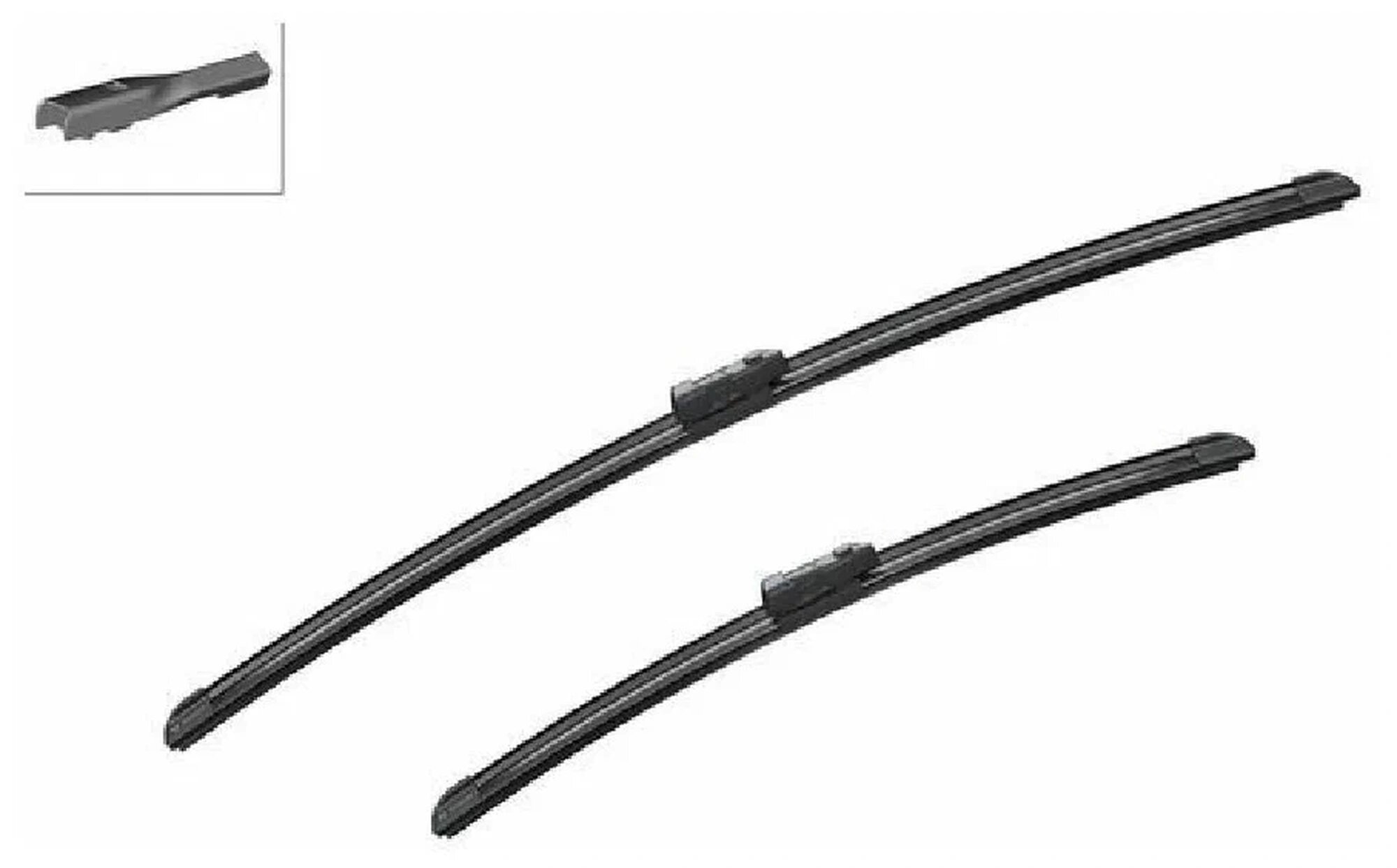 Щетки стеклоочистителя бескаркасные Aerotwin 650/450мм крепление Push Button (mod), BOSCH 3397007863