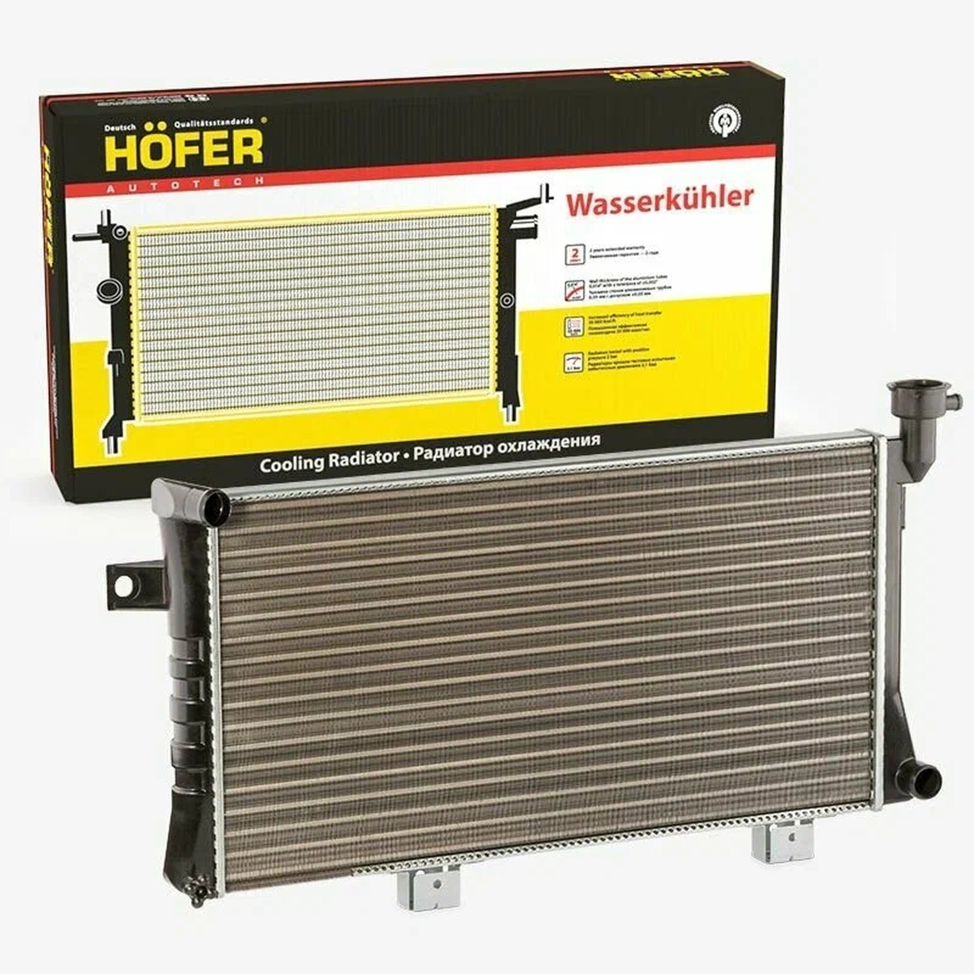 Радиатор охлаждения HOFER HF708414, для ВАЗ 21214