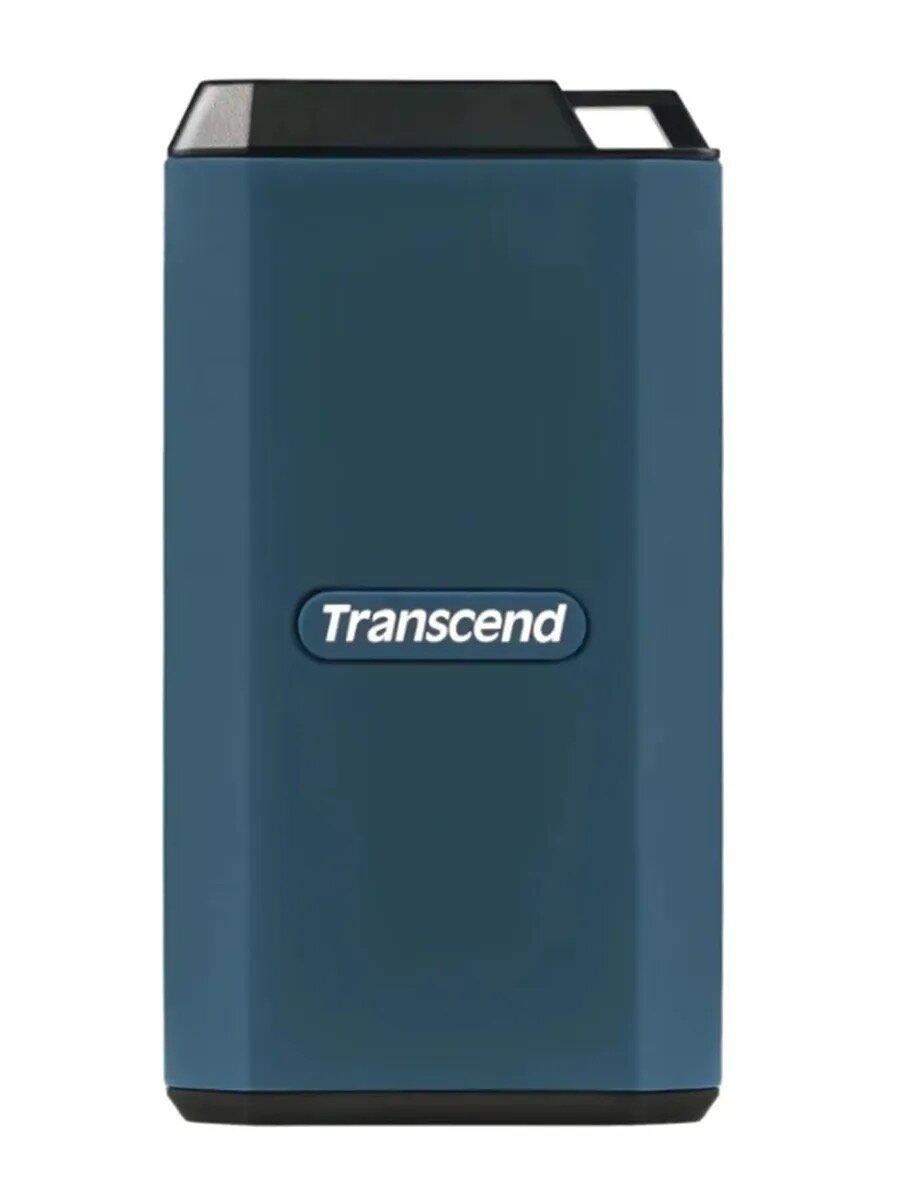 Transcend жесткий диск 1TB — портативный SSD, USB 3.2 Gen 2×2, до 2000 МБ/с, ударопрочный и водостойкий корпус, синий