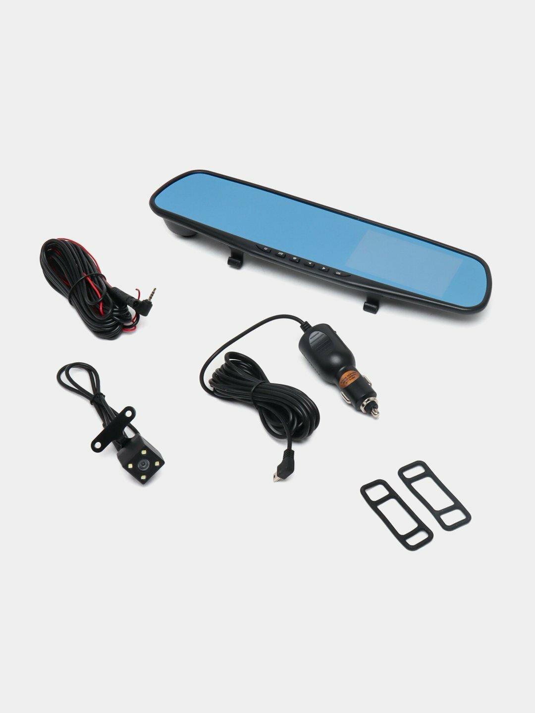 Автомобильный видеорегистратор-зеркало, с камерой заднего вида Full HD