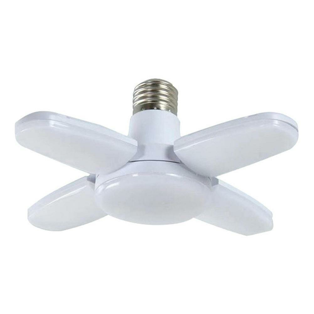 Светодиодная лампа E27 в форме веера складная 28 Вт для потолочного освещения дома склада и гаража