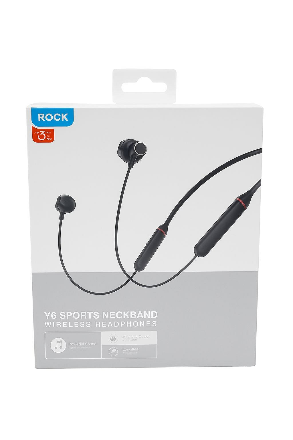 Беспроводные наушники с шейным шнурком Rock Y6 Wireless Sports Earphones