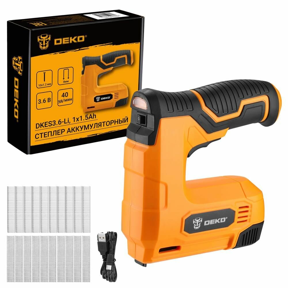 Степлер аккумуляторный DEKO DKES3.6-Li 1х1.5Ач 083-1099