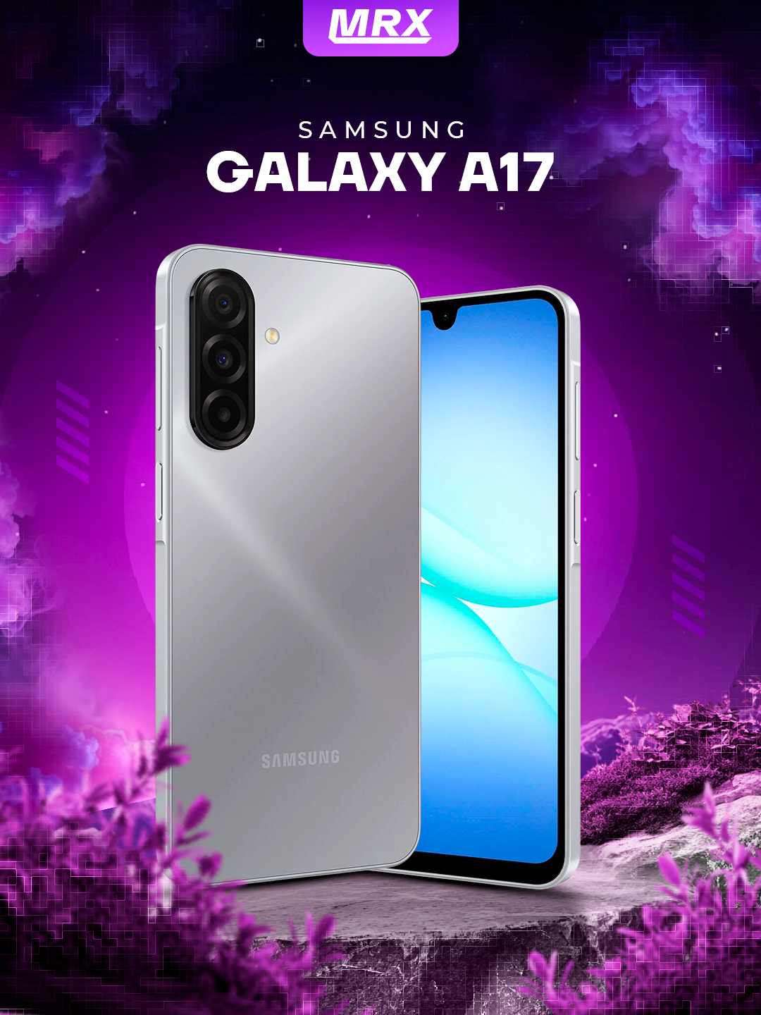 Смартфон Samsung Galaxy A17 , Android 15, 6/128ГБ, Super AMOLED Серый