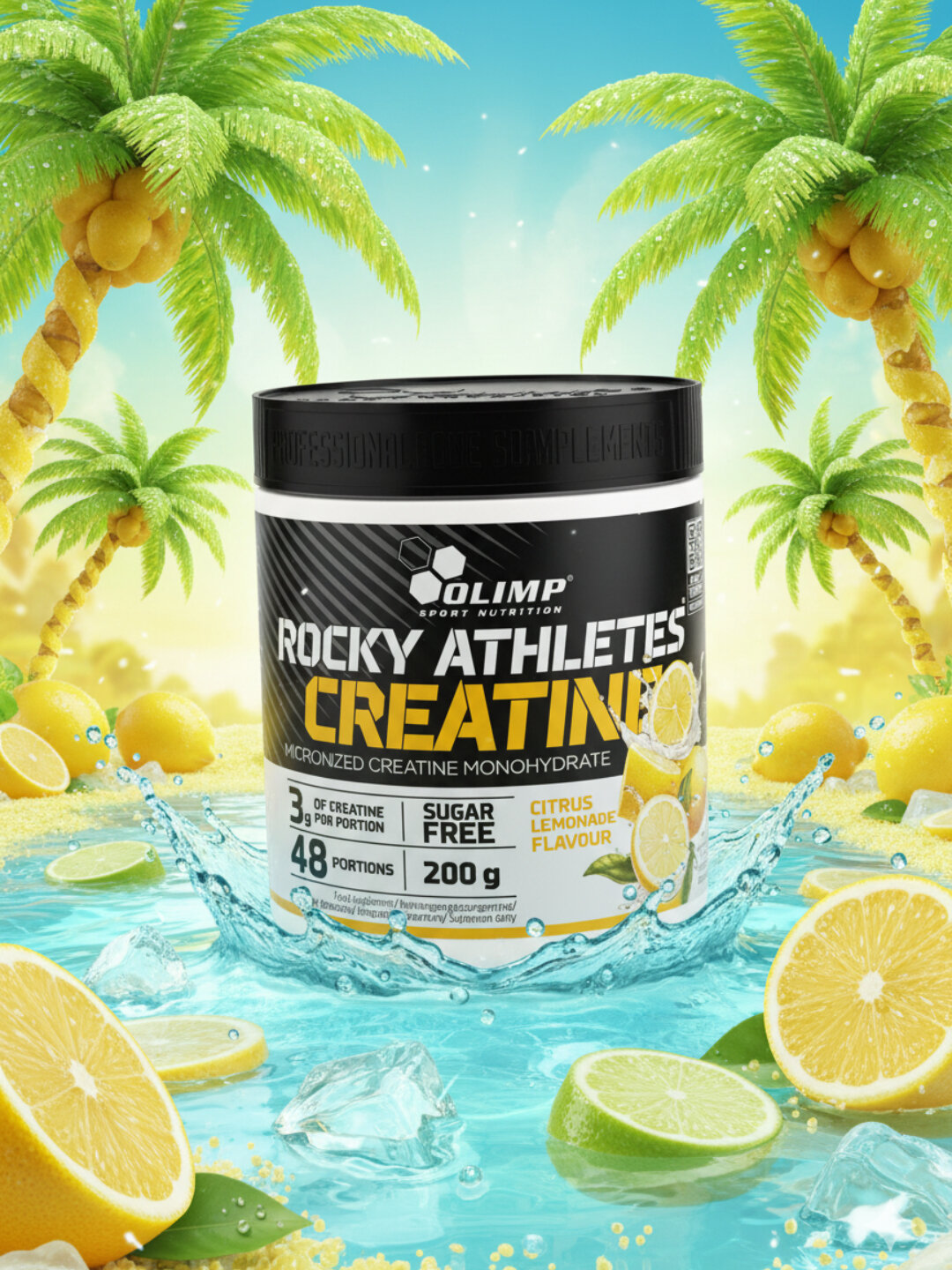 Olimp Creatine, 200 гр, цитрусовый лимонад креатин моногидрат