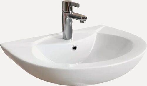 Изображение товара Раковина для ванной DIWO Ростов 62,5 см, круглая, подвесная, фаянсовая, белая