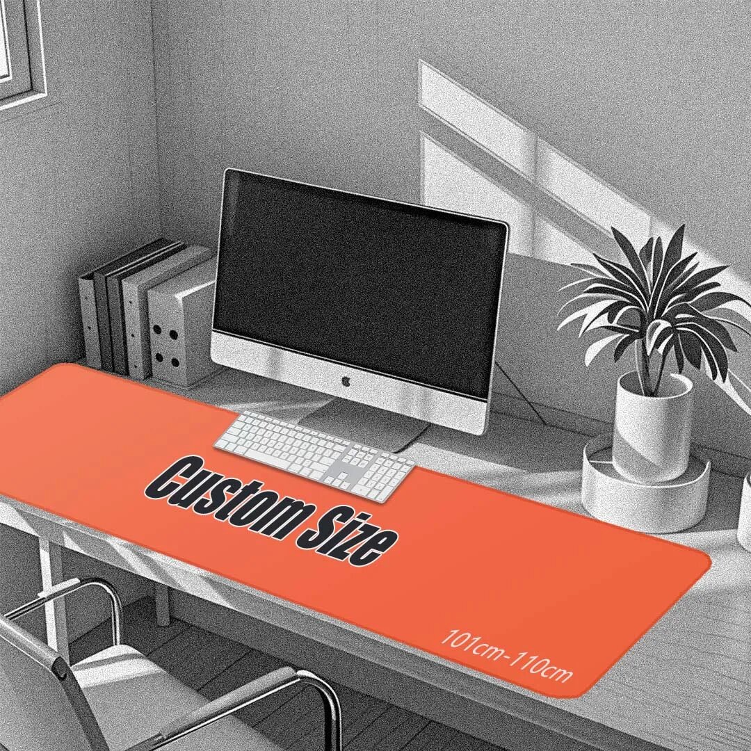 Коврик для мыши на заказ удлиненный коврик для мыши XXL | 101-110 см x 20-60 см Нестандартный размер | Персонализированные коврики для игровой мыши 1100x600mm 4mm