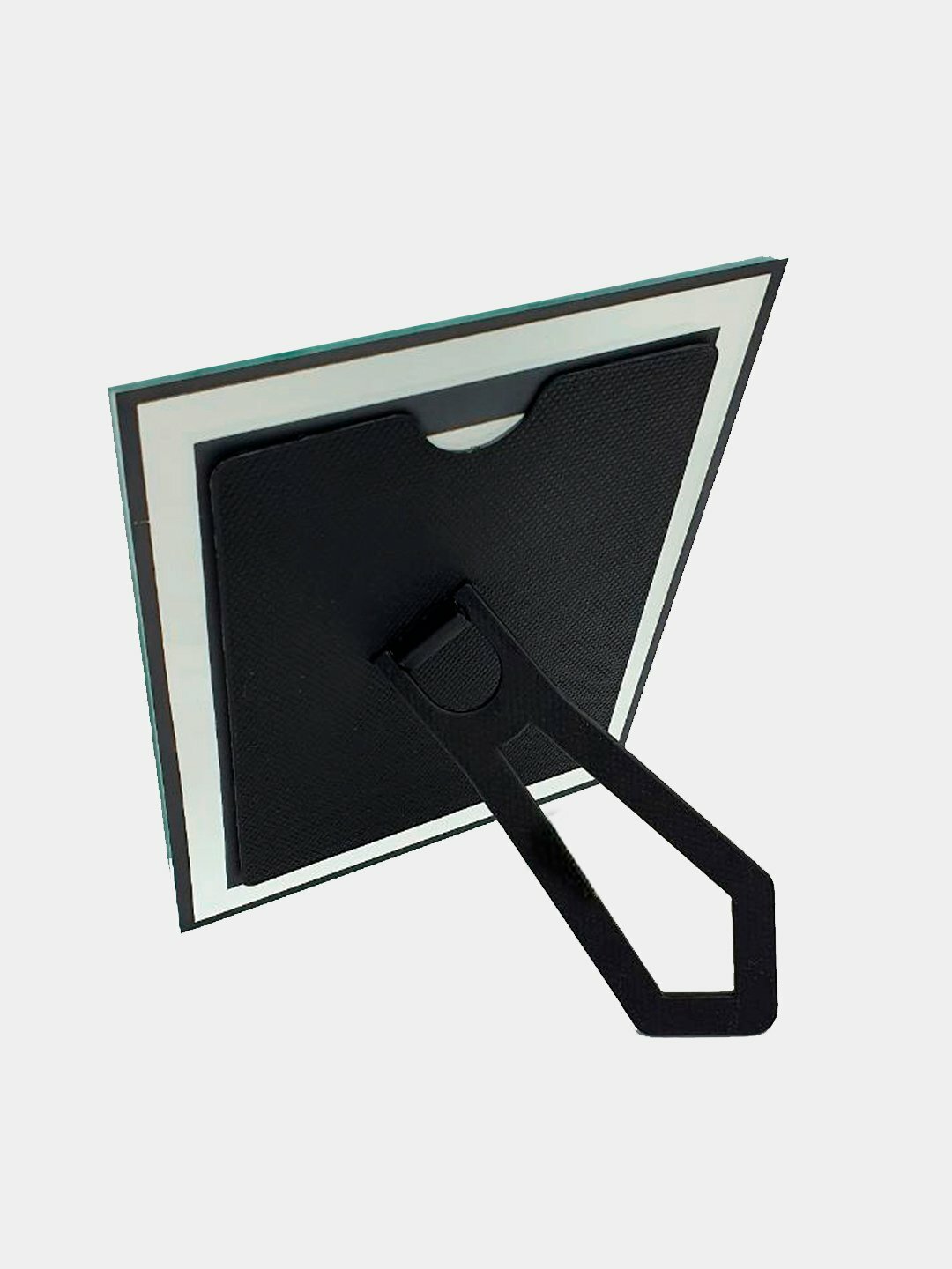 Стеклянная фоторамка с серебристым оттенком 13x18