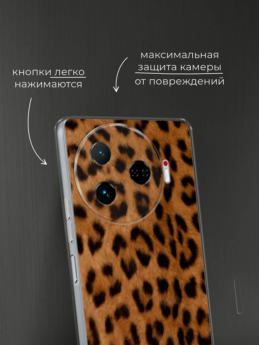 Чехол на Tecno Camon 30 Pro 5G / Текно Камон 30 Про 5G с принтом "Мех леопарда" — фото 1
