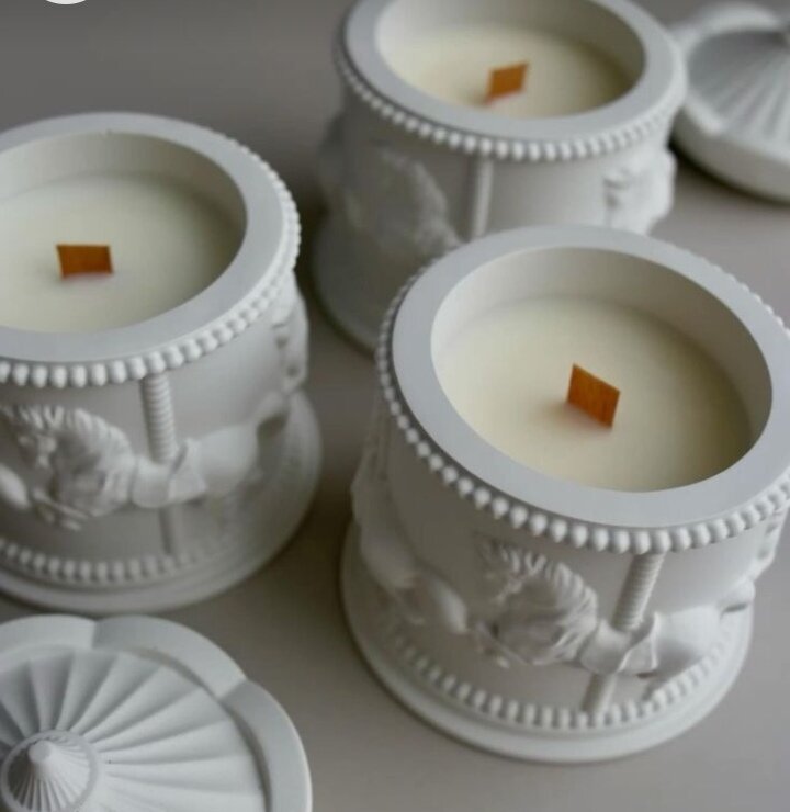 Ароматическая свеча Карусель/апельсин и корица