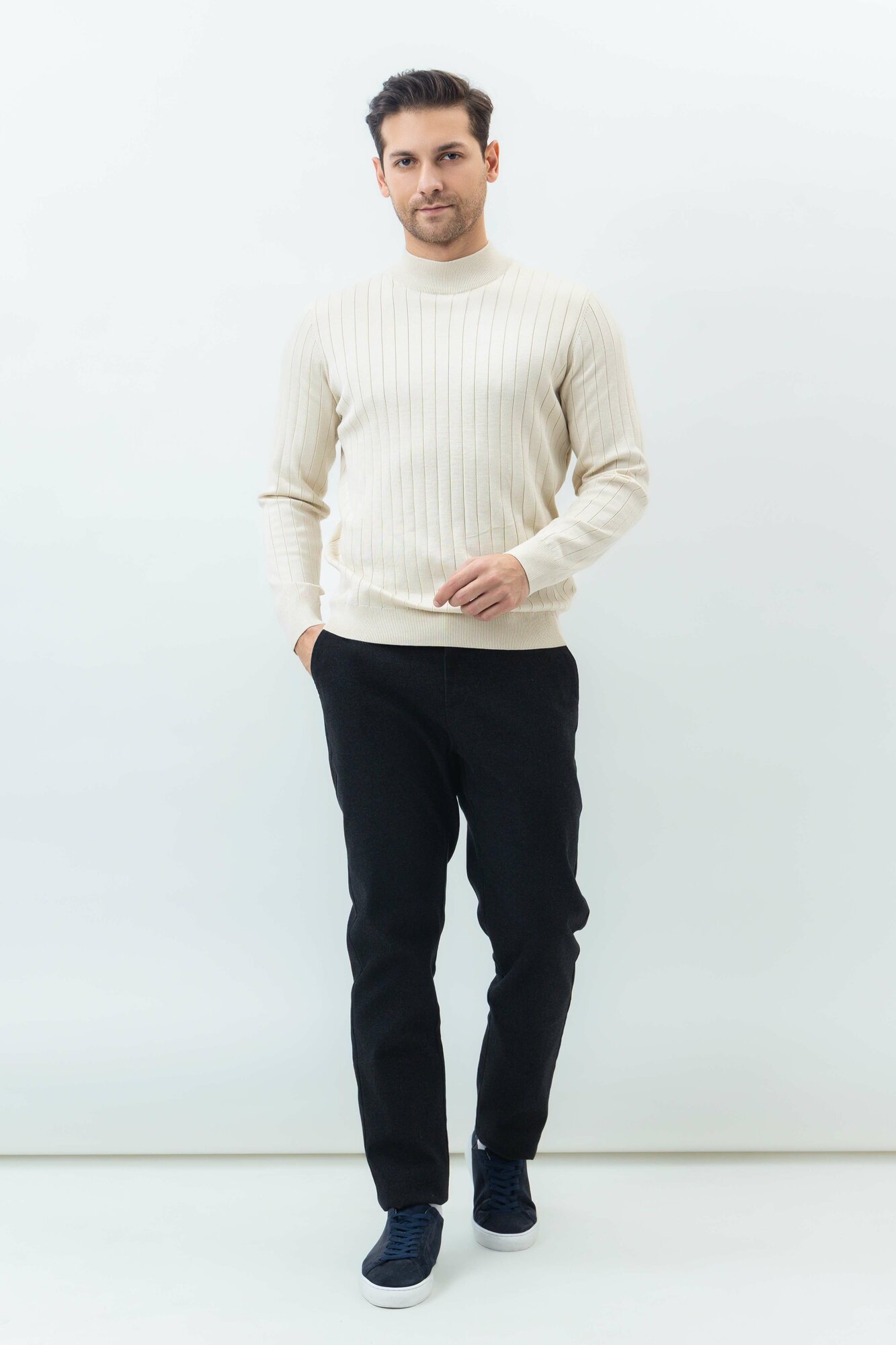 Брюки классические TERRA PRO, размер 32, navy — фото 1