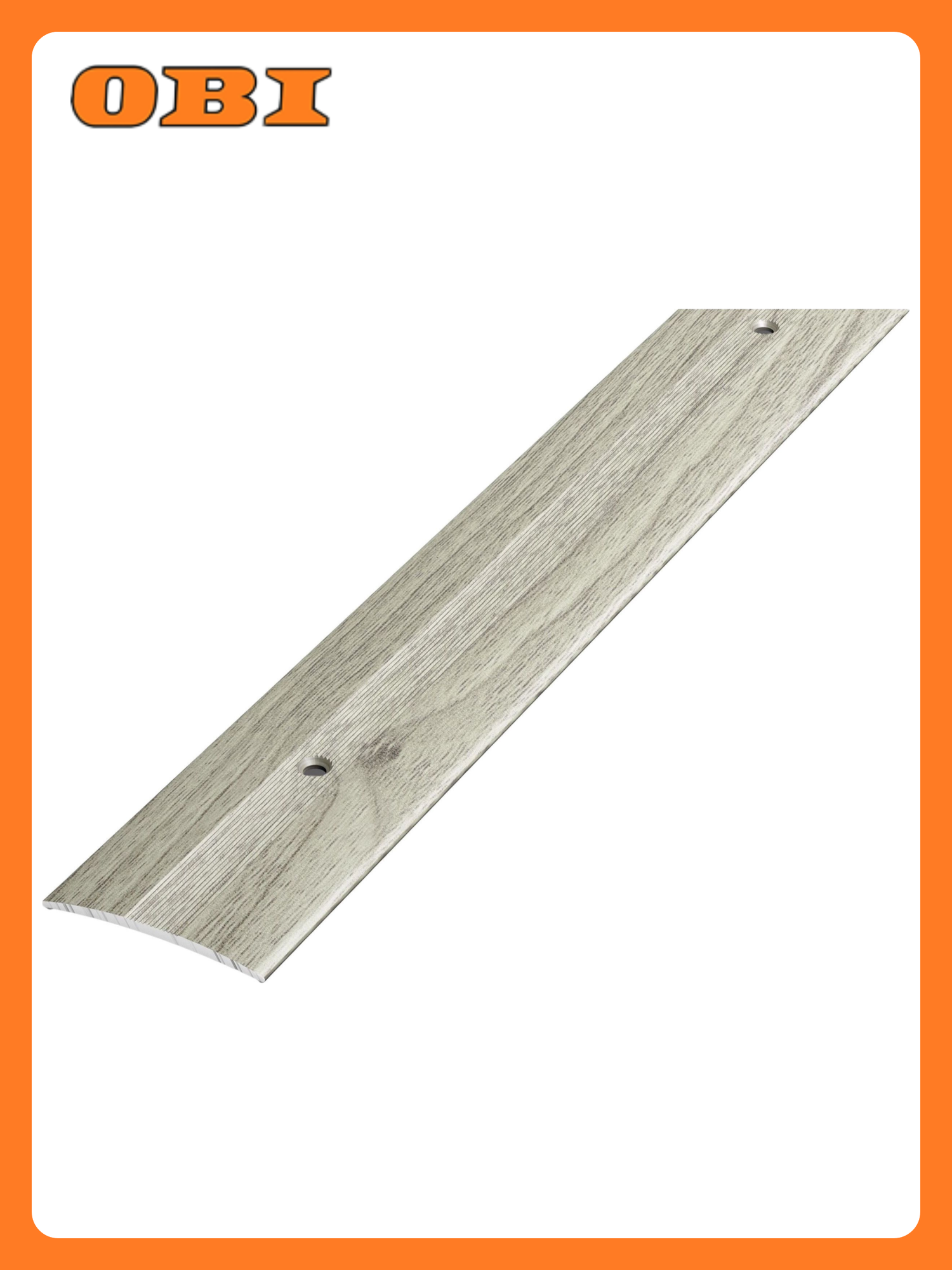 Порог одноуровневый лука ПС 03 Сосна серебристая алюминий 900x37 мм