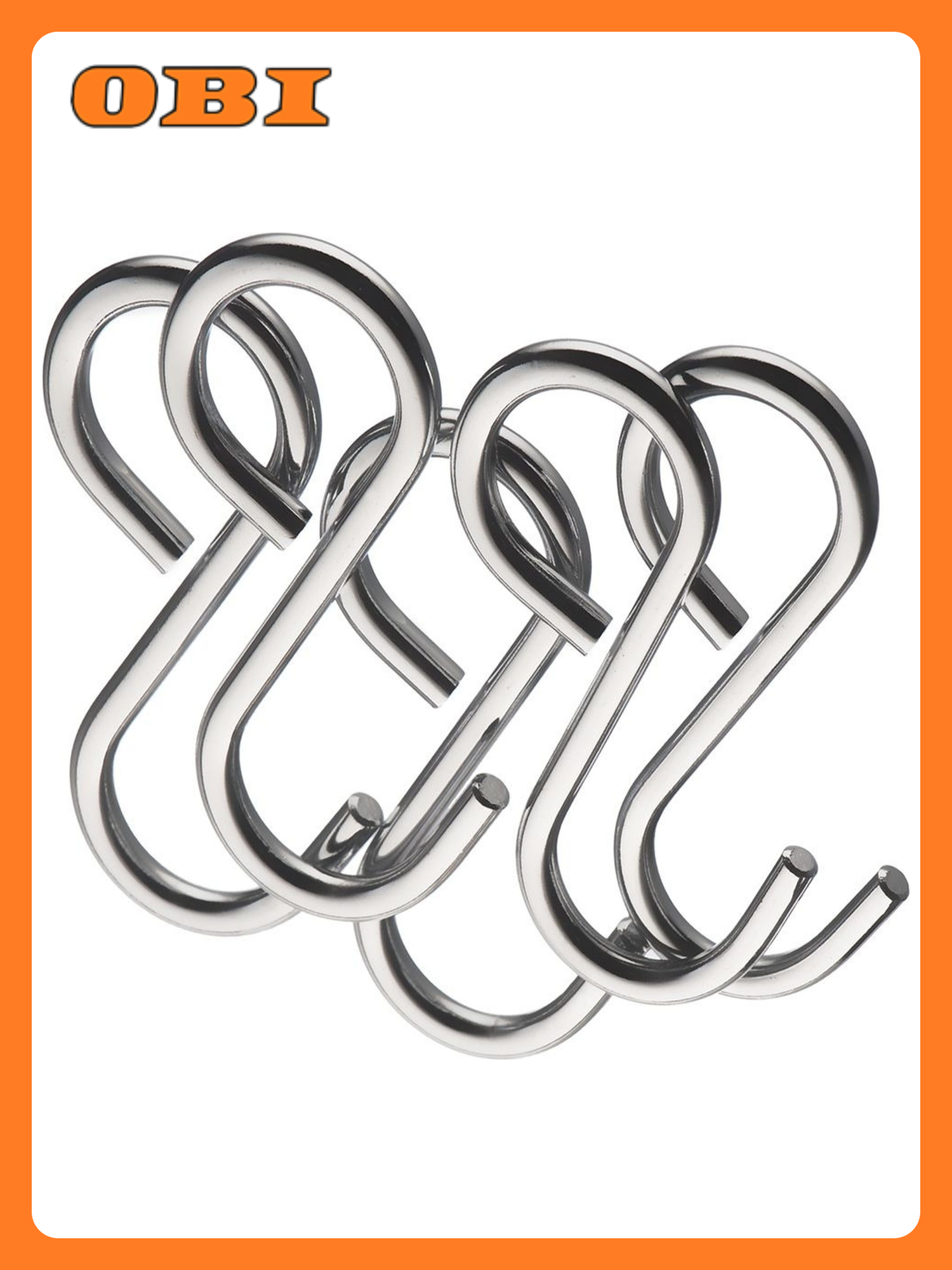 Крючки универсальные Lemax хром 60x20x30 мм 5 шт