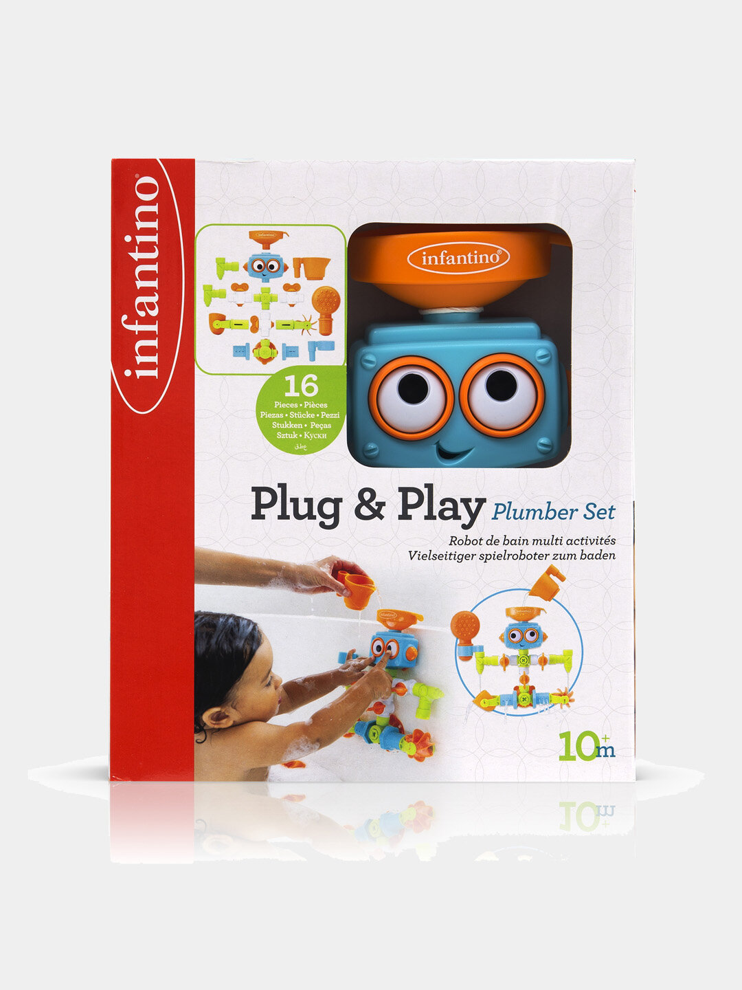 Набор из трубочек для игры в ванной (16 предметов) — фото 1