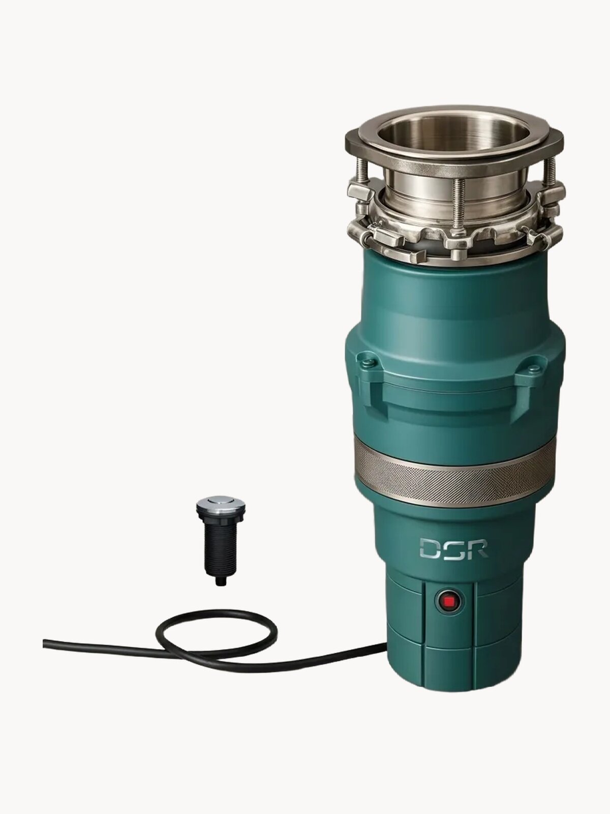 Измельчитель кухонный в раковину DSR MS-490F-3bolt, 490 Вт/ч, 1,55 л, 7кг/мин, пневмокнопка