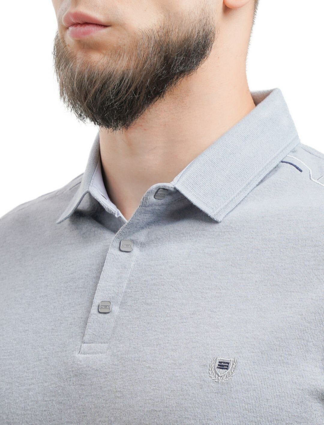 Поло, 1 шт., размер 52, серый 1 — фото 1