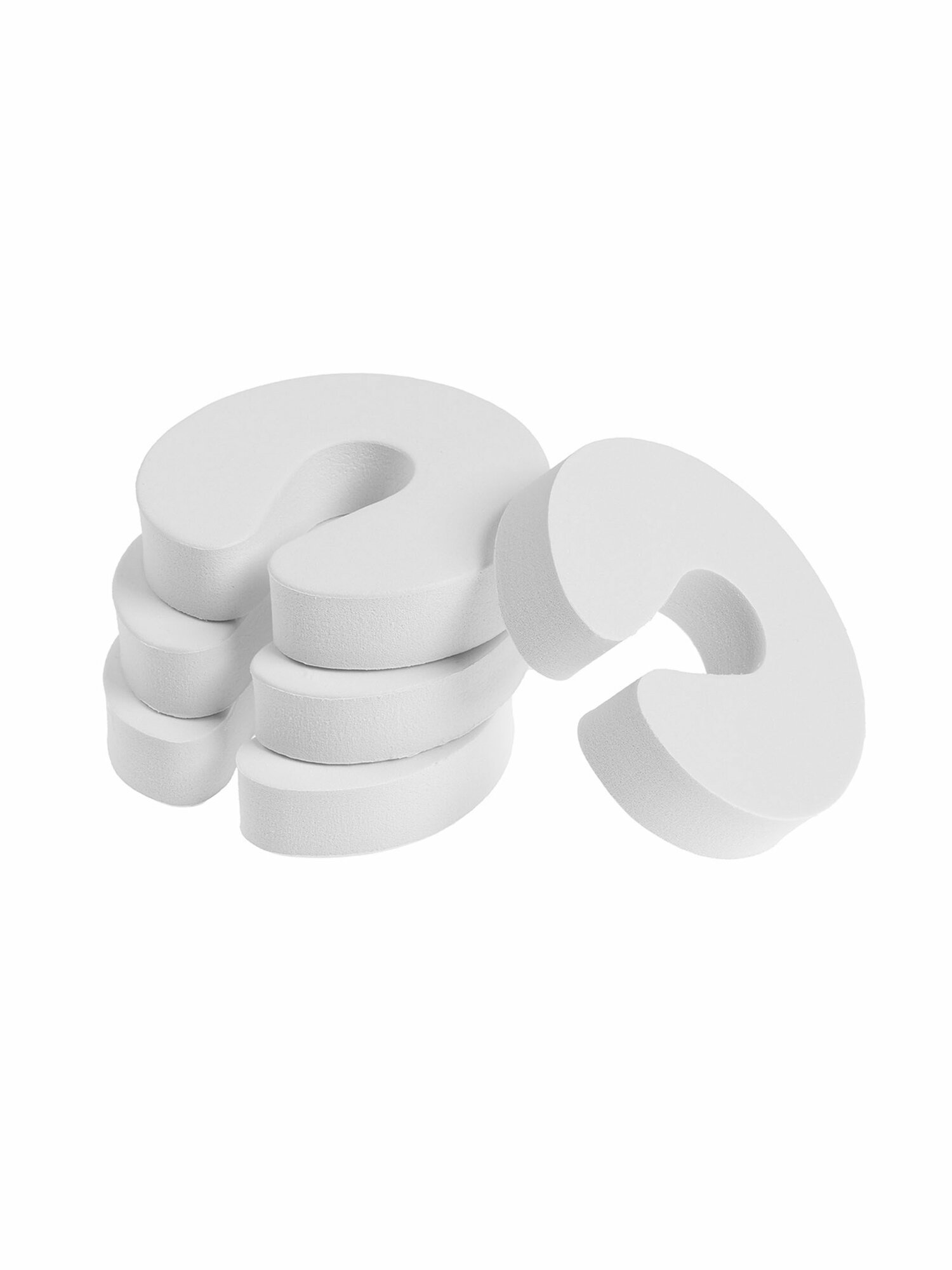 Ограничитель-стоппер для двери d=9.8 см белый 4 шт цвет: белый