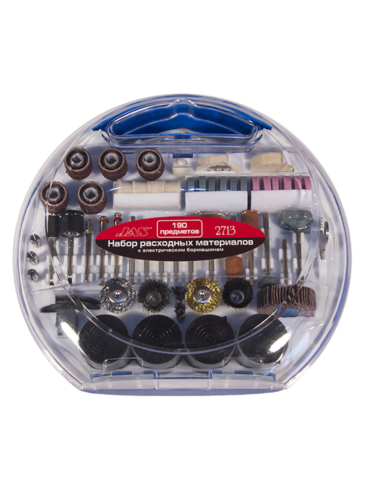 Набор насадок для бормашин и дрелей, 190 предметов, расходные материалы, JAS