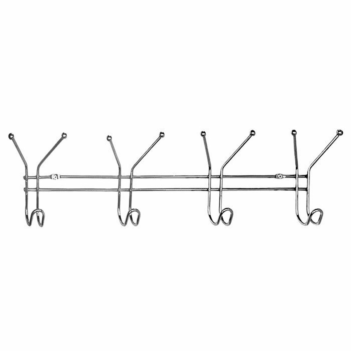Крючки на планке Milardo длина 52 см хромированные 4 крючка