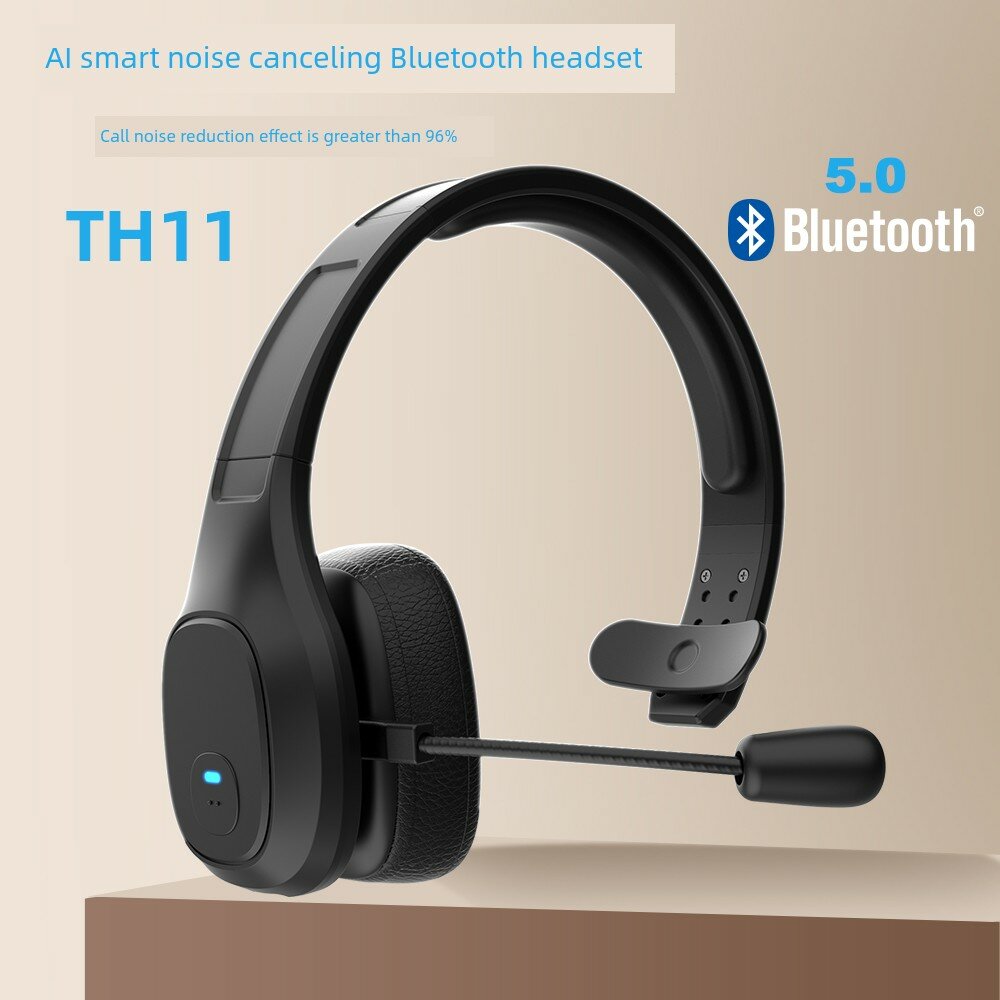 Беспроводные наушники Bluetooth с технологией TH11, длительным временем работы, черный цвет, пара для смартфонов