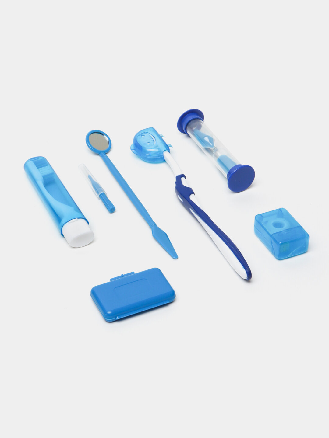 Ортодонтический набор, для брекетов, дорожный, 8 шт, с зеркалом, нитью, щеткой, воском, ершиком — фото 1