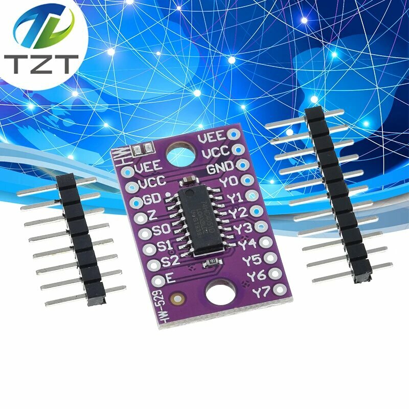 74HC4051 CD4051 одиночные 8-канальные мультиплексоры с цифровым управлением и электронным переключателем для Ardunio