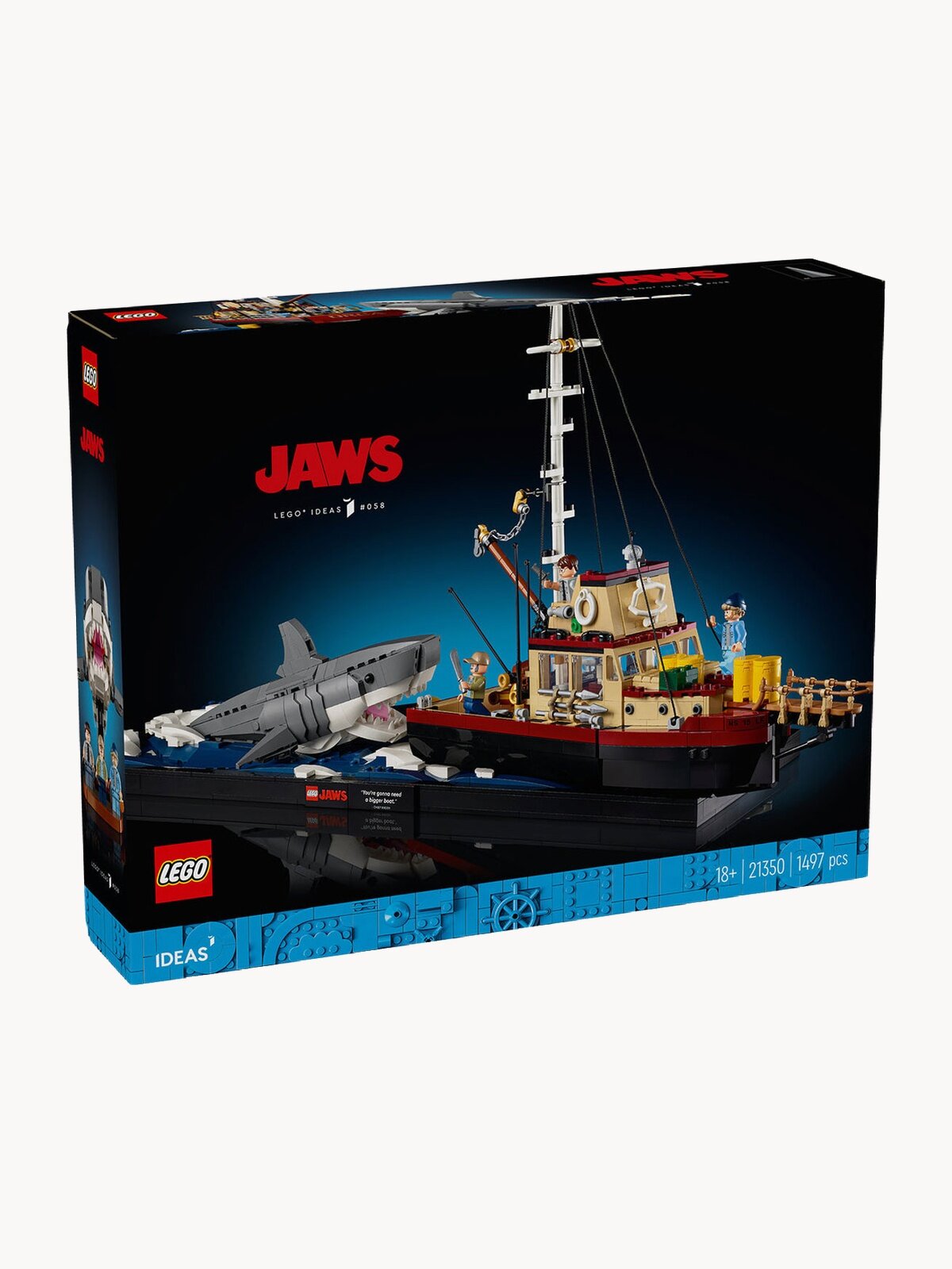 Конструктор LEGO Ideas 21350 Челюсти, разноцветный, 1497 дет.