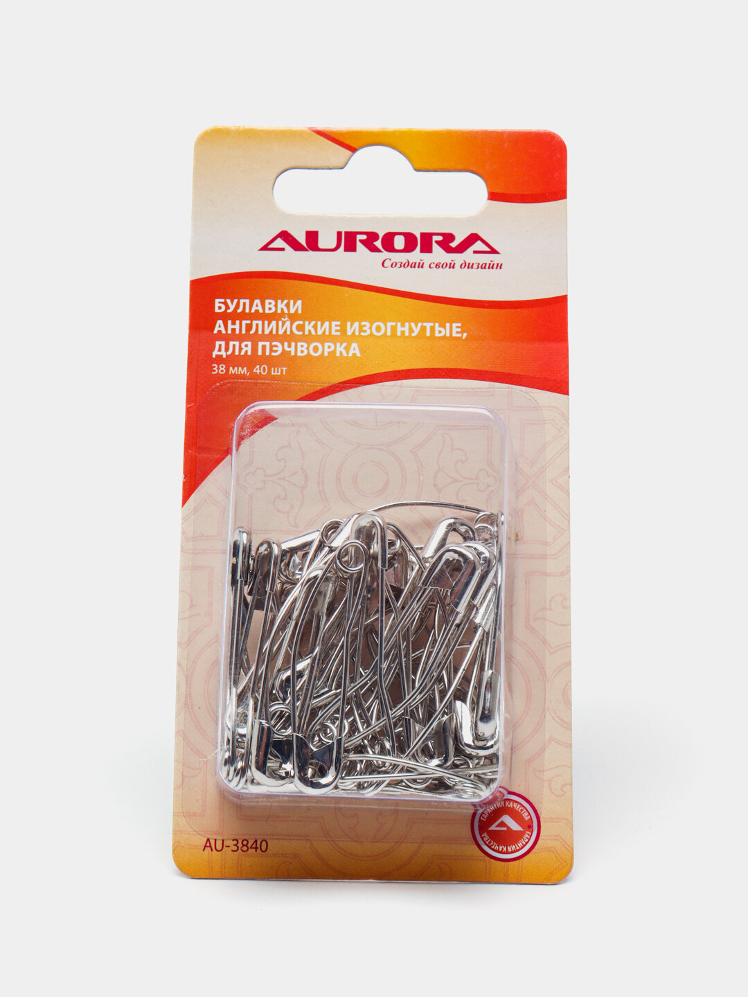 Булавки английские изогнутые, 38 мм — фото 1