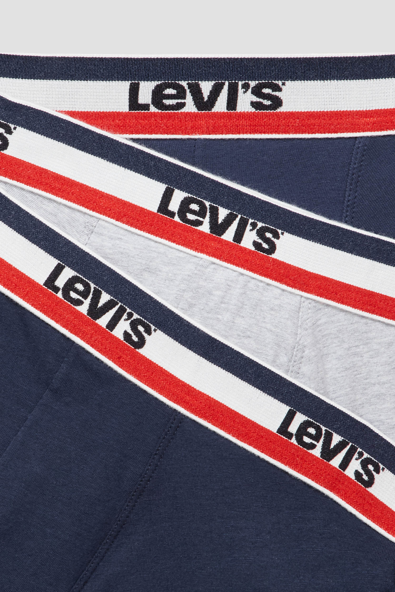 Трусы Levi's, комплект из 3 шт., размер S, синий — фото 1