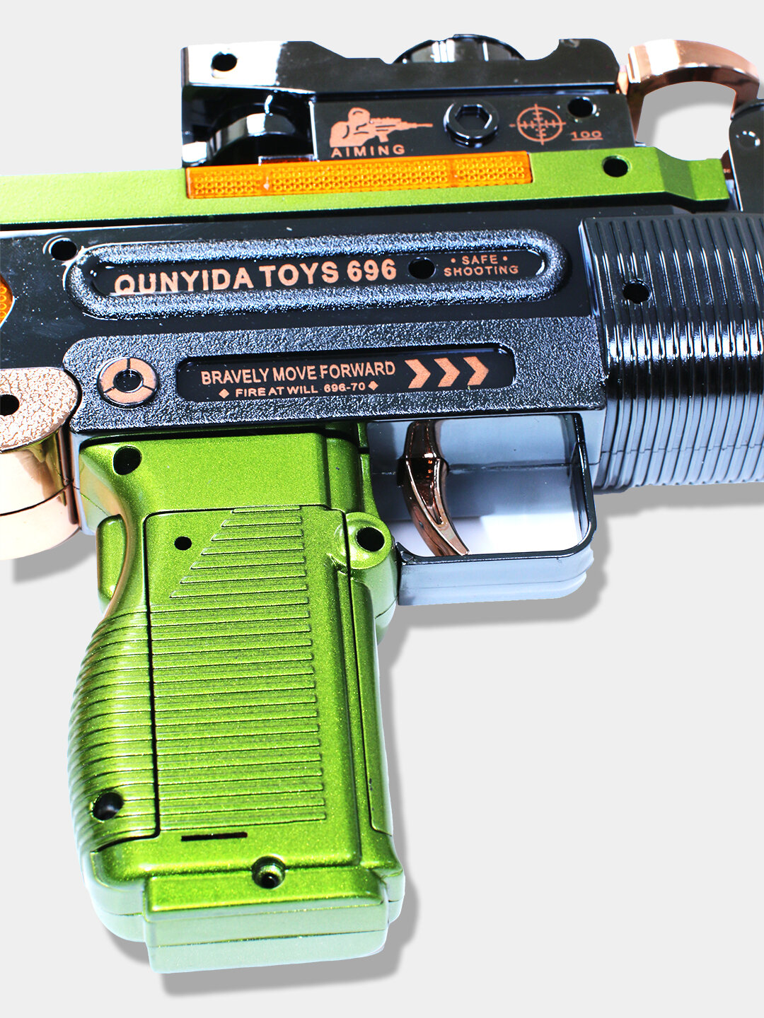 Детский пистолет с паром, светом, звуком, автомат музыкальный, револьвер — фото 1