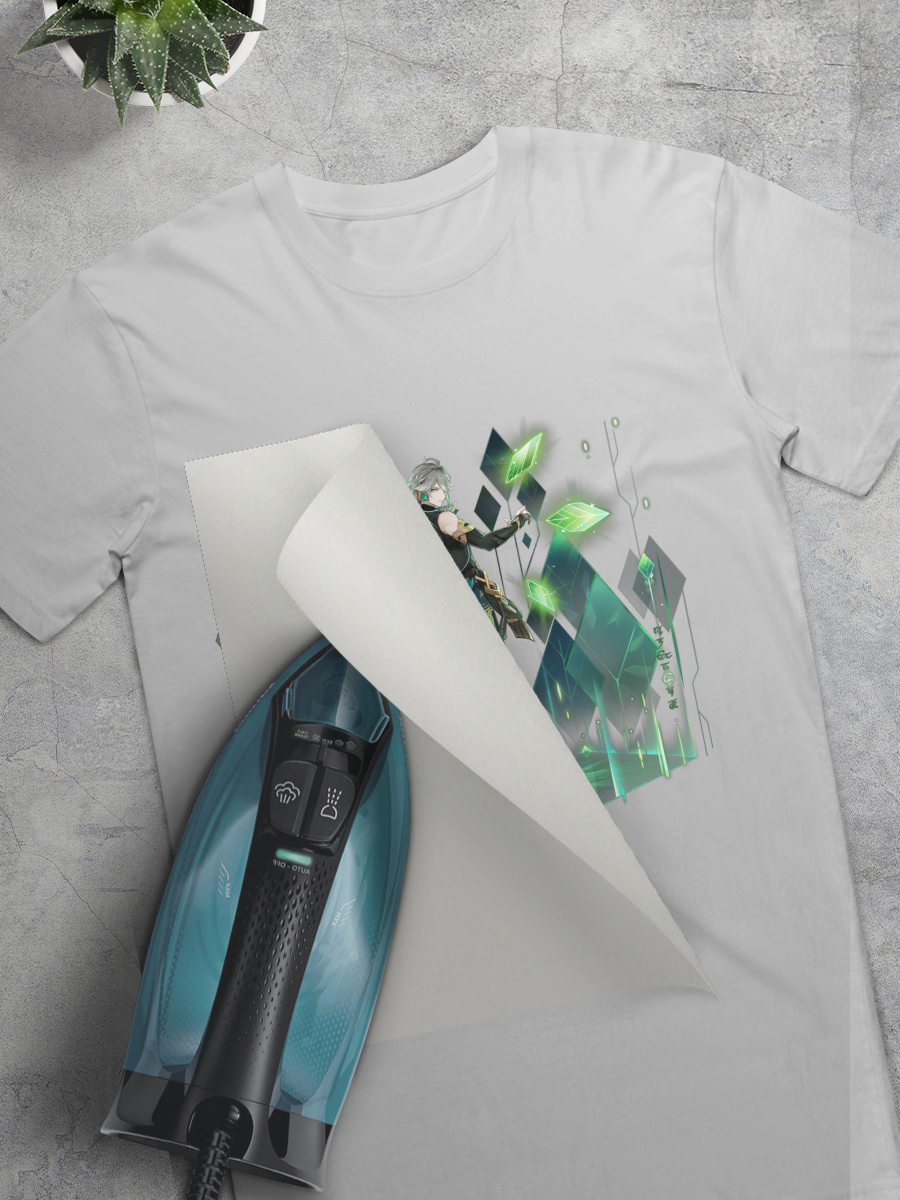 Геншин Аниме термонаклейка на оджеду "Аль Хайтам / Alhaitham", 260х220 мм — фото 1